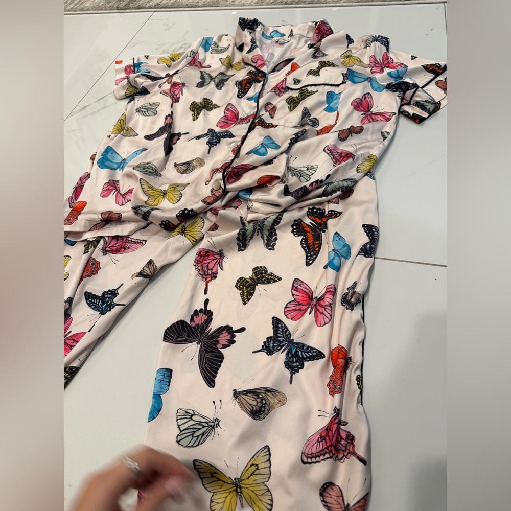 Colorful Butterfly womens Pajama Set kilo brava